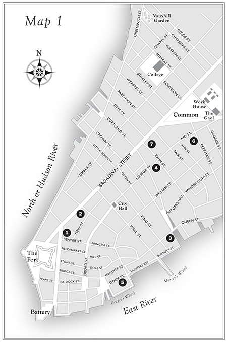 map by Claudia Carlson for histroical maps of Manhattan's theatre district